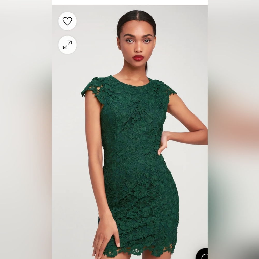 Romance language dark green Backless